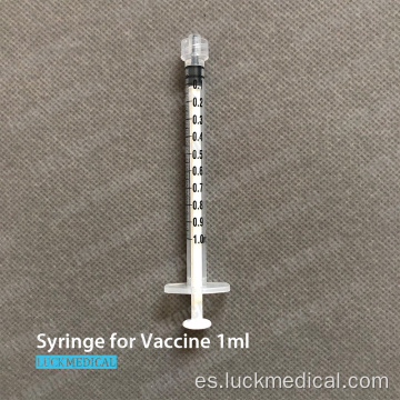 Eliminación de la jeringa de la vacuna 1 ml